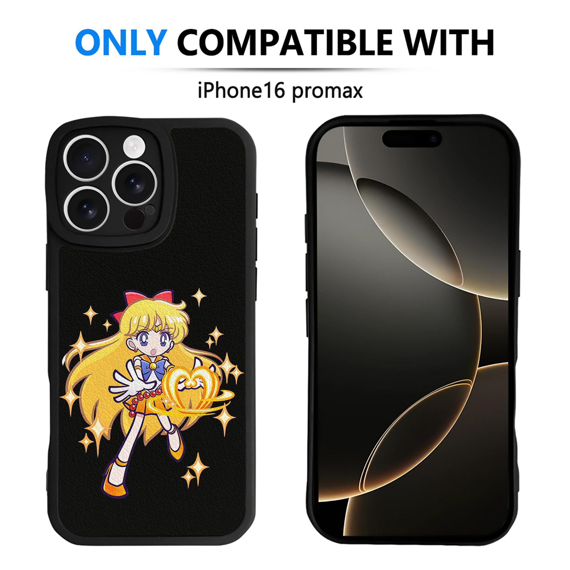 （画像用） 美少女戦士セーラームーン 愛野 美奈子 あいの みなこ Sailor Moon Aino Minako 【iPhone 16シリーズ対応】シリコンスマホケース（レザー調） 材質：シリコン